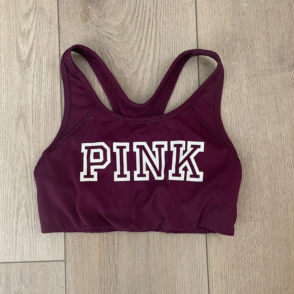 Maroon VS pink ultimate sports bra size medium